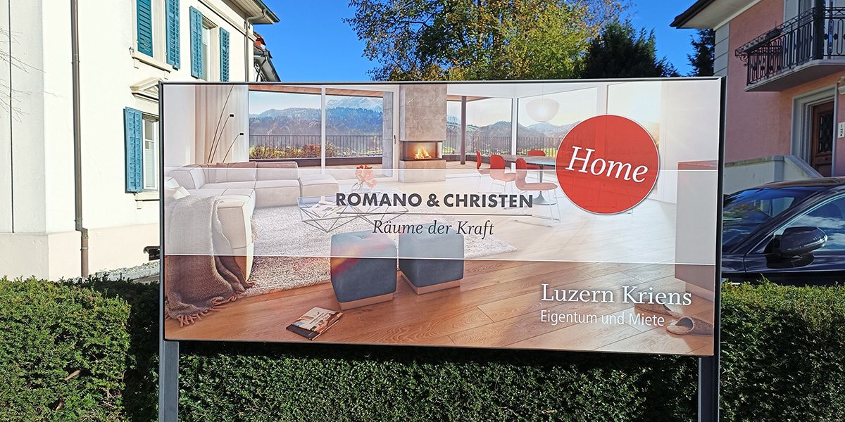 Plakatwerbung Romano Christen